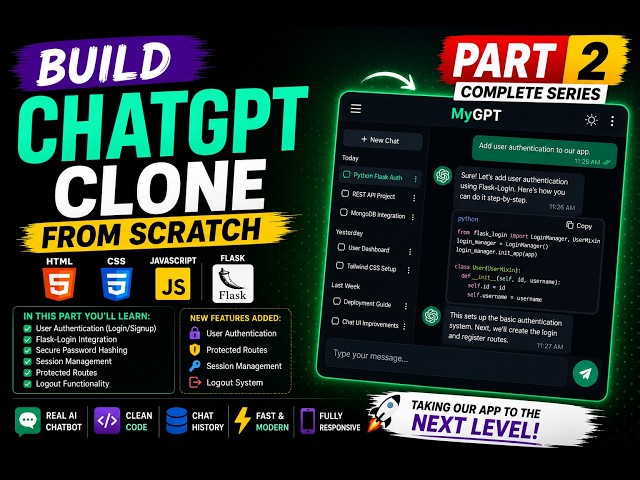 Build ChatGPT Clone with HTML, CSS & JavaScript | Part 2 | Complete Beginner Tutorial (Hindi/Urdu)