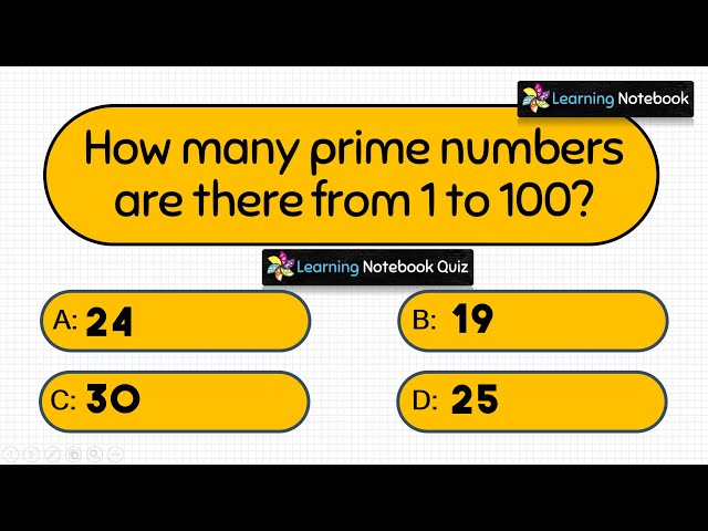 Multiples and Factors Quiz || Class 5, 6, 7 Maths Quiz || MCQ Part-1