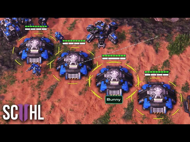 Bunny's MASS BUNKER PUSH - Starcraft 2: Bunny vs. Classic
