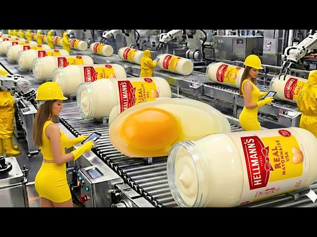Cómo se fabrica la mayonesa en una fábrica de alta tecnología | Proceso completo