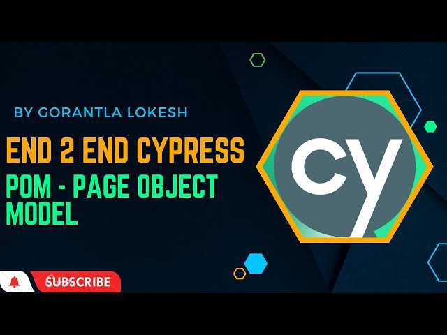 Part 25: Cypress UI Automation Testing |  Page Object Model (POM)