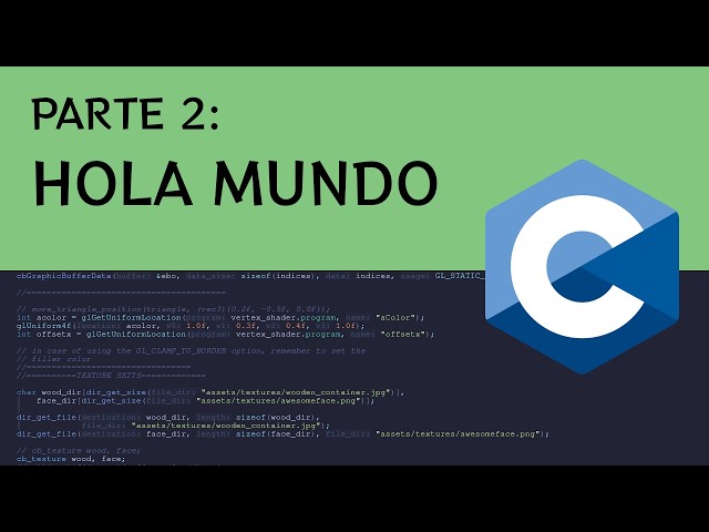 CURSO de APRENDIZAJE en C (PARTE: 2) PRIMER PROGRAMA "Hola mundo"