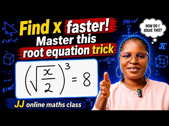 Solve for x fast! The square root trick every student should know.