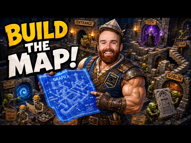 The Descent: C++ Graphs Explained -- Build a Dungeon Map with an Adjacency List | Floor 12, Part 1