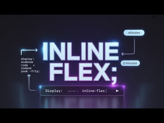 Learn Inline Flex in 3 Minutes ⚡ (CSS Made Easy) #css #cssanimation #html