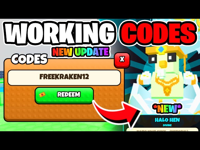 *NEW* WORKING CODES in Grow A Chicken Fighter! (NEW UPDATE) ROBLOX