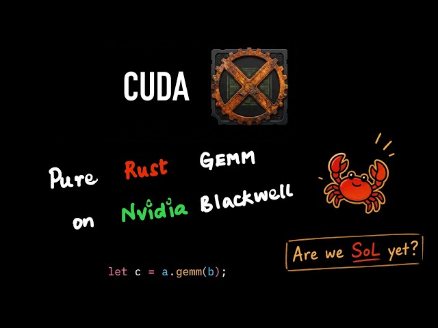 🦀 cuda-oxide: Pure Rust GEMM on NVIDIA Blackwell. Are we SoL yet?