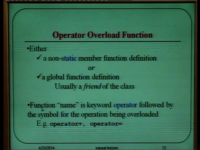 Overloading Lecture by Rimple Bala