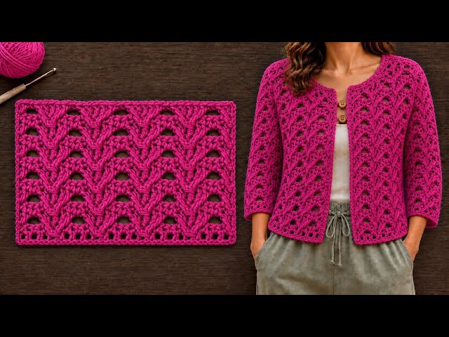 ✧ Most Beautiful & Stunning Crochet Stitch ✦ Perfect for Cardigans, Blankets & Bags ✨