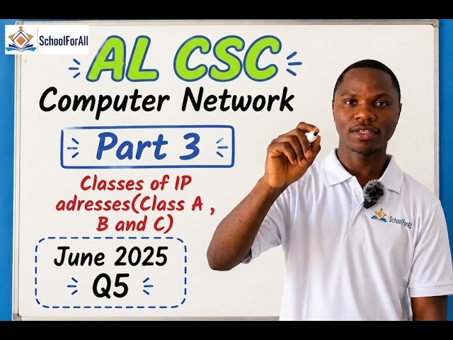 Computer Network Part 3 | Interpreting Network Questions,Classes of ip addresses. | June 2025 Q5