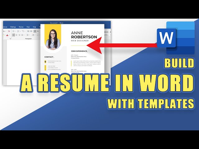 How to Build a 📃 RESUME 📃 in WORD Using FREE Templates
