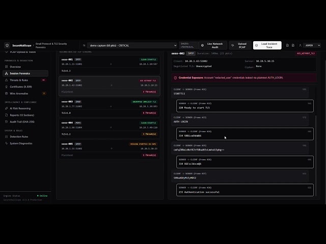 SecureMailScope Working Demo | Detecting TLS Downgrade & STARTTLS Attacks