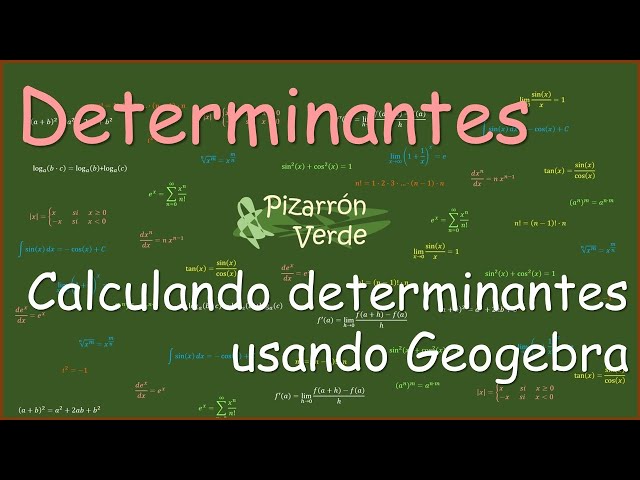Determinants - Calculating determinants using GeoGebra