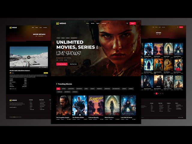How to Create a Movie Website with HTML CSS and JavaScript