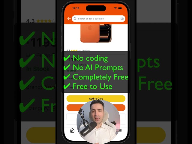 Launch an E-Commerce App Today — 30-Minute Amazon Clone (No Code Needed) #amazon #ecommerce #expo