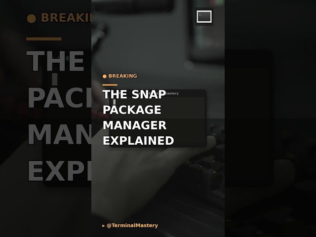 The Snap Package Manager Explained #linux #system #technology
