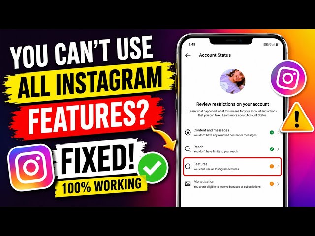 Instagram "You Can't Use All Instagram Features" Problem Fix 2026 | 100% Working