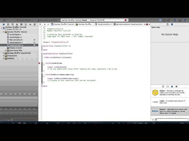 Xcode 5 - Number Shuffler | Tutorial