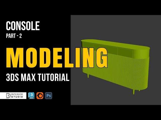 3ds Max Console Design Tutorial | Complete Modeling | @3dinteriorstudio