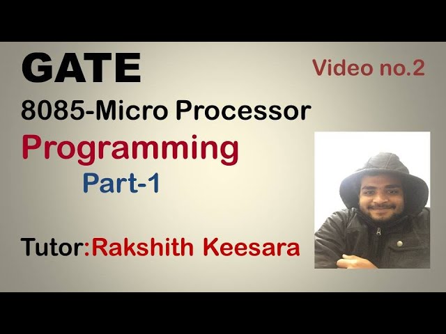 GATE-8085 Microprocessor-programming-part 1(PUSH,POP,Store,Load,XTHL,XCHG,SPHL, PCHL,data transfer)