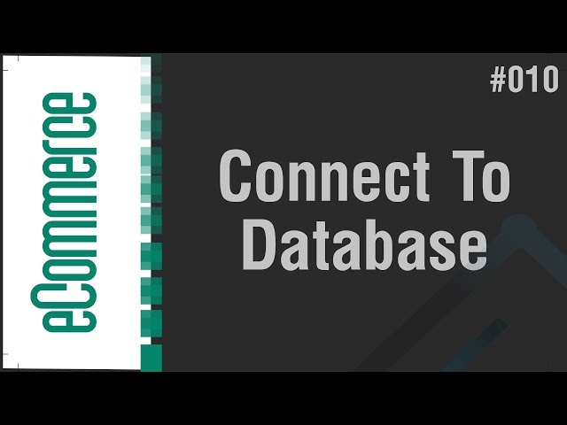 eCommerce Shop in Arabic #010 - Connect To Database