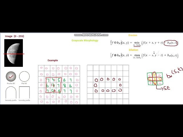 Gray-scale Morphology Non-Flat Structuring Element