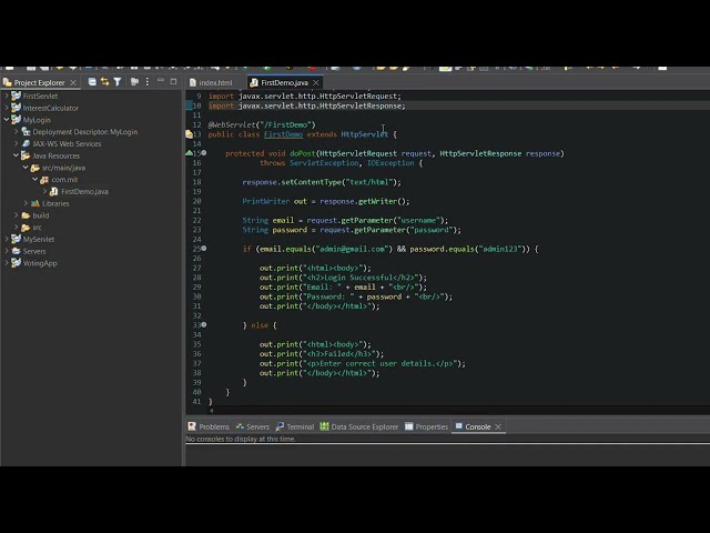 “Simple Login Page with Email & Password | Java Servlet Tutorial”