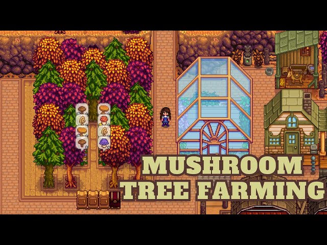 TREE FARMING MUSHROOM LOGS | Stardew Valley 1.6 update