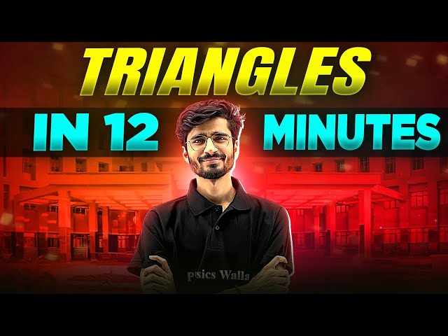 Triangles | Complete Chapter In 12 Minutes | Class 10th Board