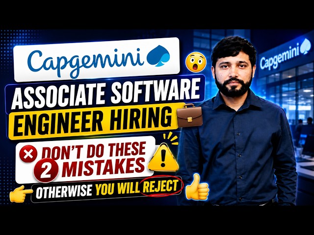 🚀 Capgemini Associate Software Engineer Hiring | 2 Things You Need to Get Shortlisted
