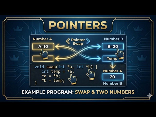 Pointers Example Program 3 | Pointers | C programming | Madhunandan H M | @Rocker-r3v | Coding
