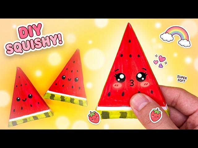 Cute Origami Watermelon Squishy  Easy Paper Craft Ideas