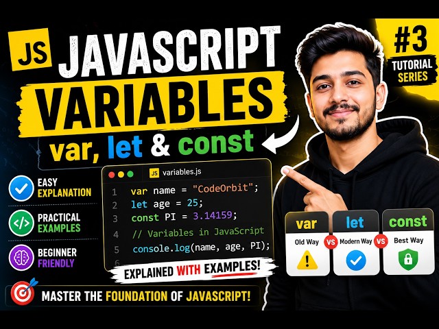 JavaScript Variables Explained for Beginners | JavaScript Tutorial #3