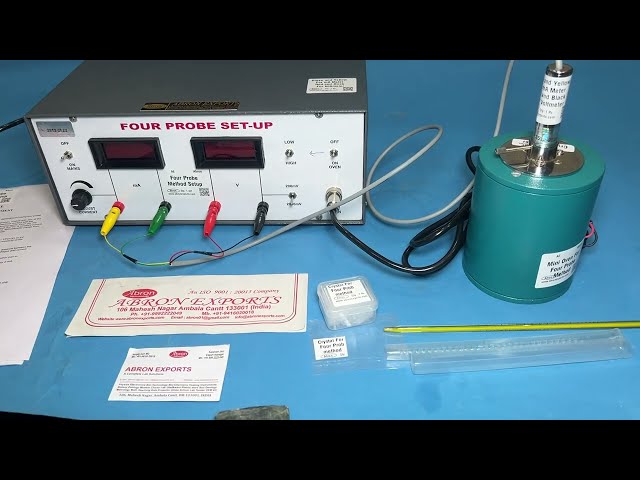 Study H Of Resitivity GE Crystal Holder By Four Probe Method Digital Supply Mini Oven Working Hindi