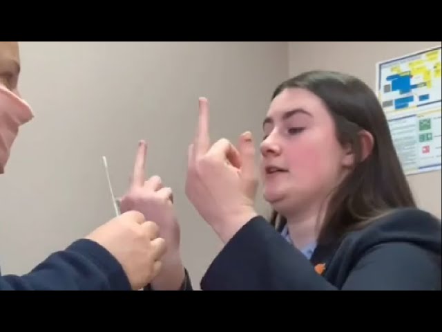 She is Having Weird Tics While Her First Covid Test