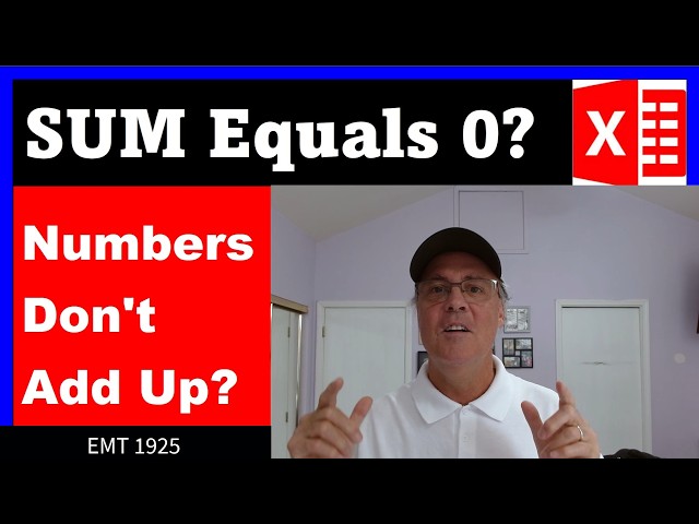 Formulas or Power Query or Regex: Why Do I Get Zero When I SUM? Excel Magic Trick 1923