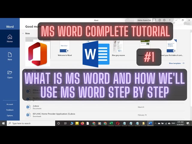 Microsoft Word Tutorial || Beginner's Guide to Microsoft Word || Office Basics Tutorial || English