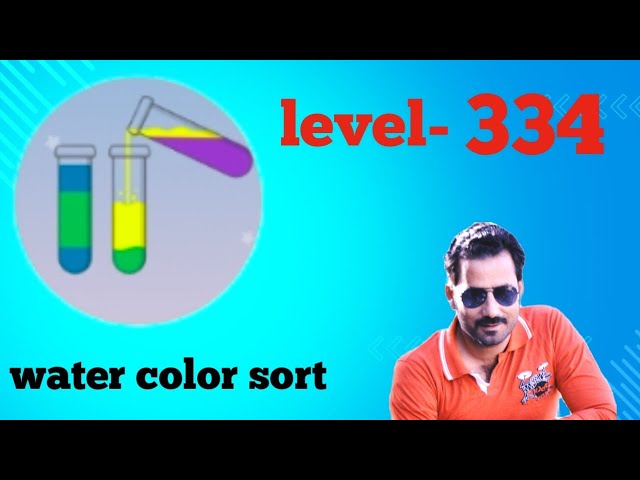 Water color sort level 334 easy solution