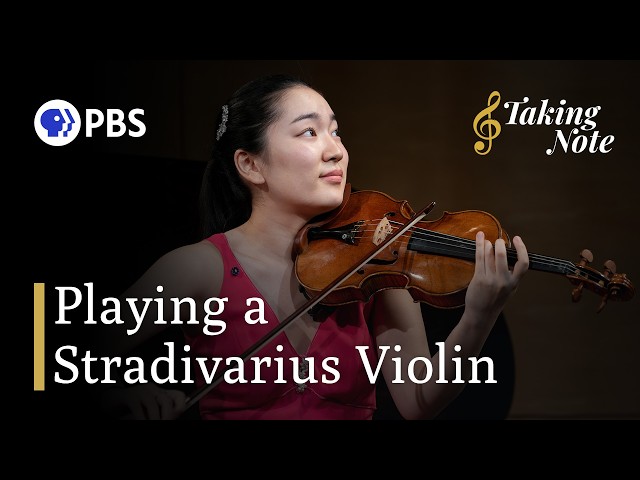 Keila Wakao plays a Stradivarius violin from the 17th century | TAKING NOTE