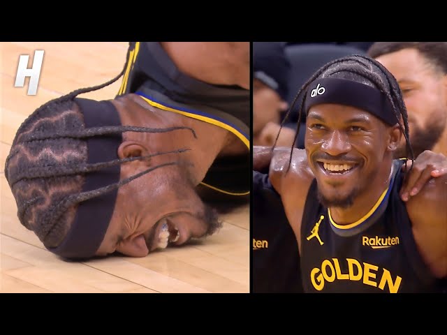 Jimmy Butler Goes Down With a Knee Injury After Awkward Landing 😟