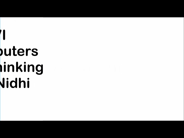 Computational Thinking (Part-2) class 6