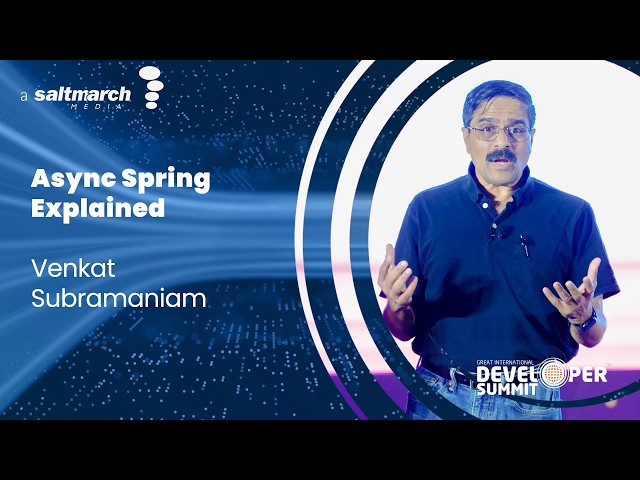 Asynchronous Programming in Spring: Past to Present -Venkat Subramaniam