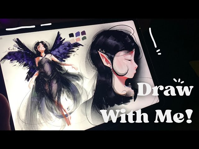 Draw With Me! 🎧Fairy OC! 🧚‍♀️ (Procreate Drawing) 🫐 Relaxing Video