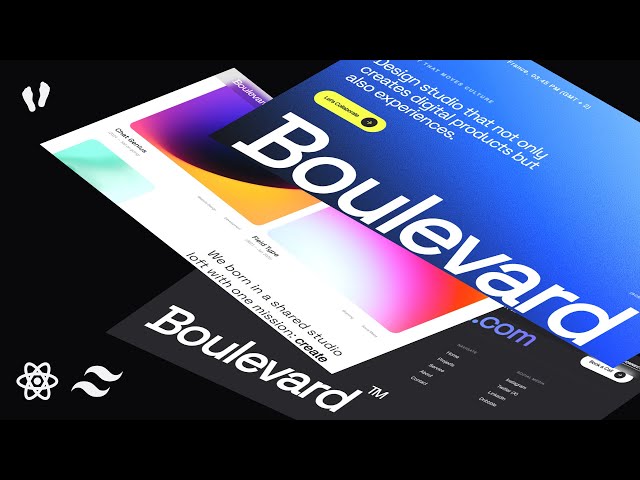 Build Boulevard: Premium Agency Website with React & Tailwind