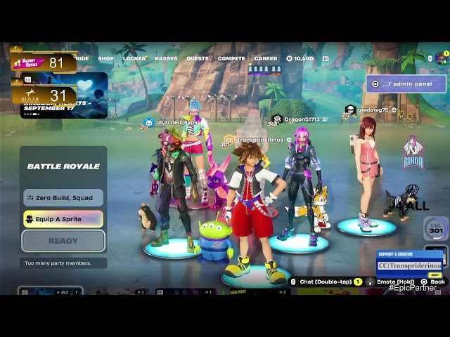 #Fortnite fun with the 4All fam  #EpicPartner