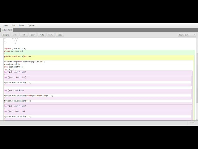 Blue Java : pattern program part 45