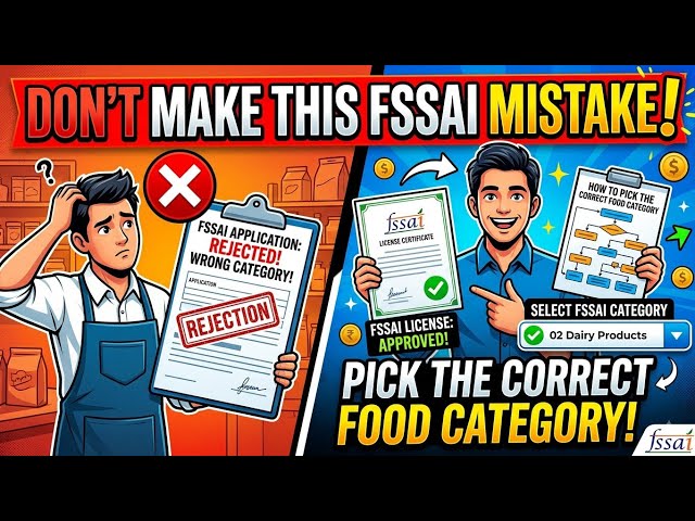Know your food category for licensing and registration