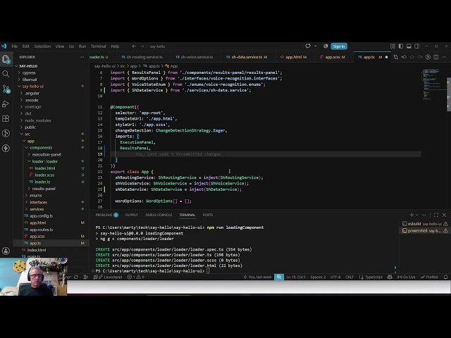 Angular/Voice Say Hello - Video 036: Loader Component