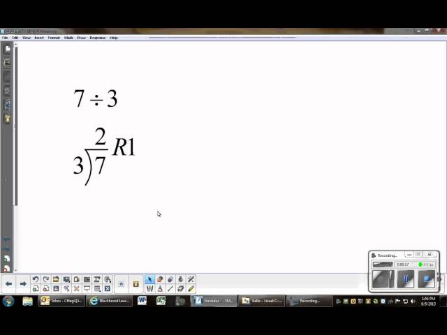 The Modulus Operator