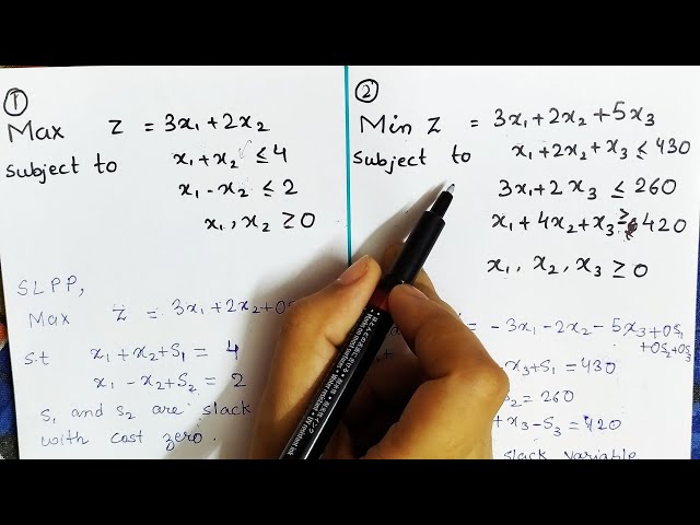 Lec -5 Simplex Method || General form to Standard form || In Hindi || Easy steps to convert